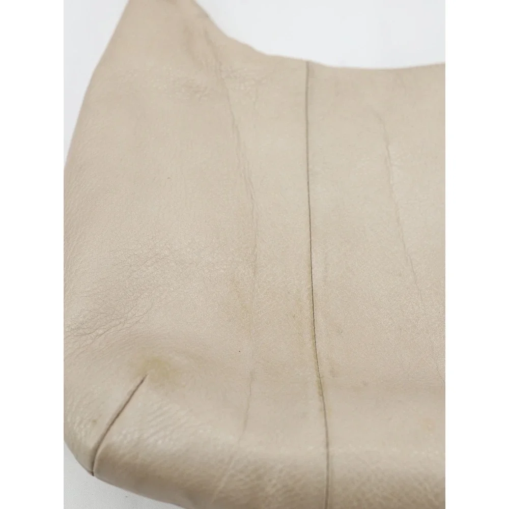 Coach Kristin Leather Hobo Bag Champagne Pearl Metallic Shoulder Purse F22306